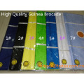 New arrival 10 meters/bag super quality guinea brocade bazin riche 100% cotton yellow soft perfume wholesale 2015